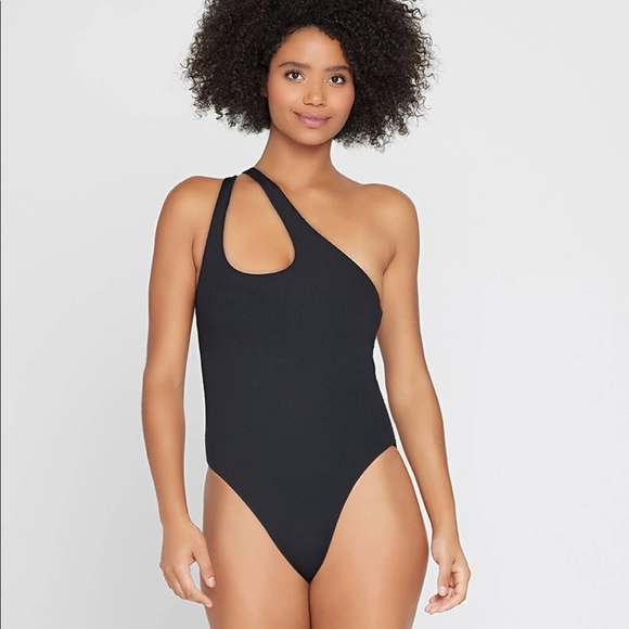 L*Space Phoebe Ribbed Asymmetrical One Piece Swimsuit - Picture 4 of 12